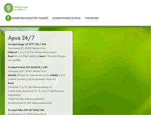 Tablet Screenshot of paakaupunginturvakoti.fi